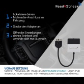 Bluetooth Audio Interface mit Titellisten für Jaguar