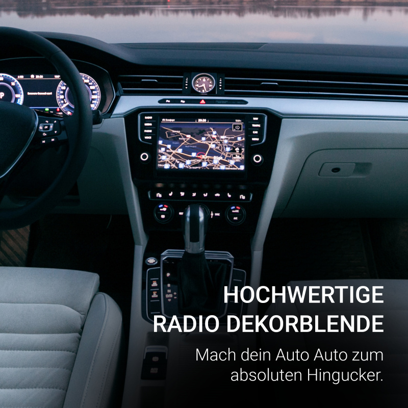 schwarz für VW Passat B8 3G Dekorblende Display Discover Pro MIB2.5 Arteon