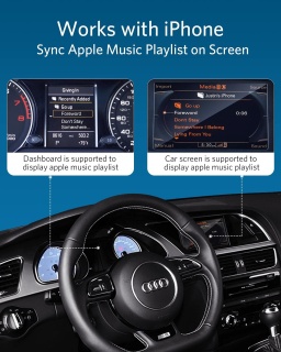 Bluetooth-kompatibel Car Kit Musik Receiver Airdual für Merces Benz MMI Media Interface AUX Kabel Adapter für Audi VW MDI AMI  34