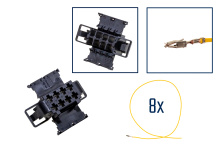 Repair kit connector 8 pin 1J0 972 724 / 191 972 724 plug housing for VW Audi Seat Skoda