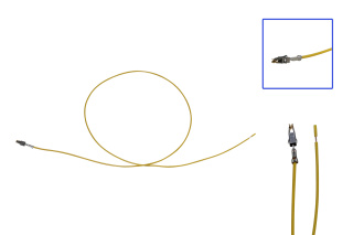 Reparaturleitung, Reparaturkabel, Einzelleitung JPT selektiv vergoldet 0.5 wie 000 979 021 EA