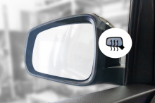 Complete set heated exterior mirrors for VW Caddy SB