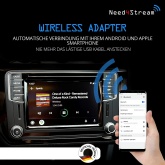 Wireless Adapter für Android Auto u. CarPlay, V2