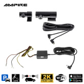 AMPIRE Dual-Dashcam, 2K Frontkamera und AHD Heckkamera, WiFi und GPS