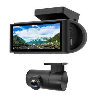 AMPIRE 2-Kanal Dashcam mit Touchscreen, 4K Front, 1080P Heck, WLAN, inkl. 64GB microSD