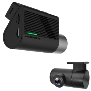 AMPIRE 2-Kanal Dashcam, 4K Front, 1080p Heck, 4G LTE, WLAN, GPS, inkl. 64GB